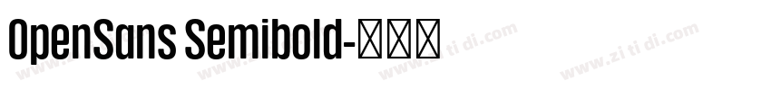 0penSans Semibold字体转换